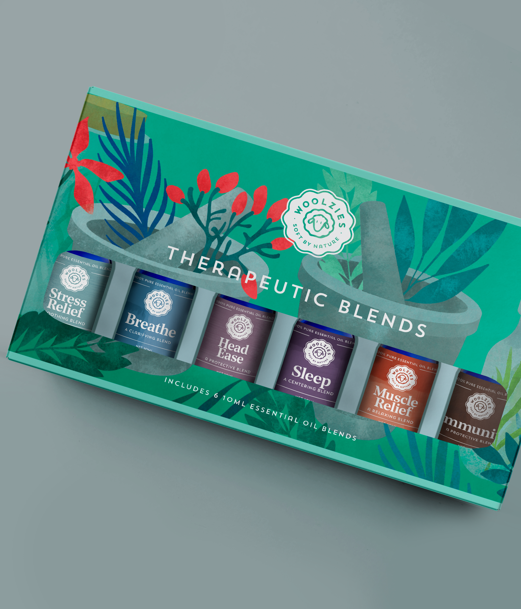 woolzies therapeutic blend essential oil collection
