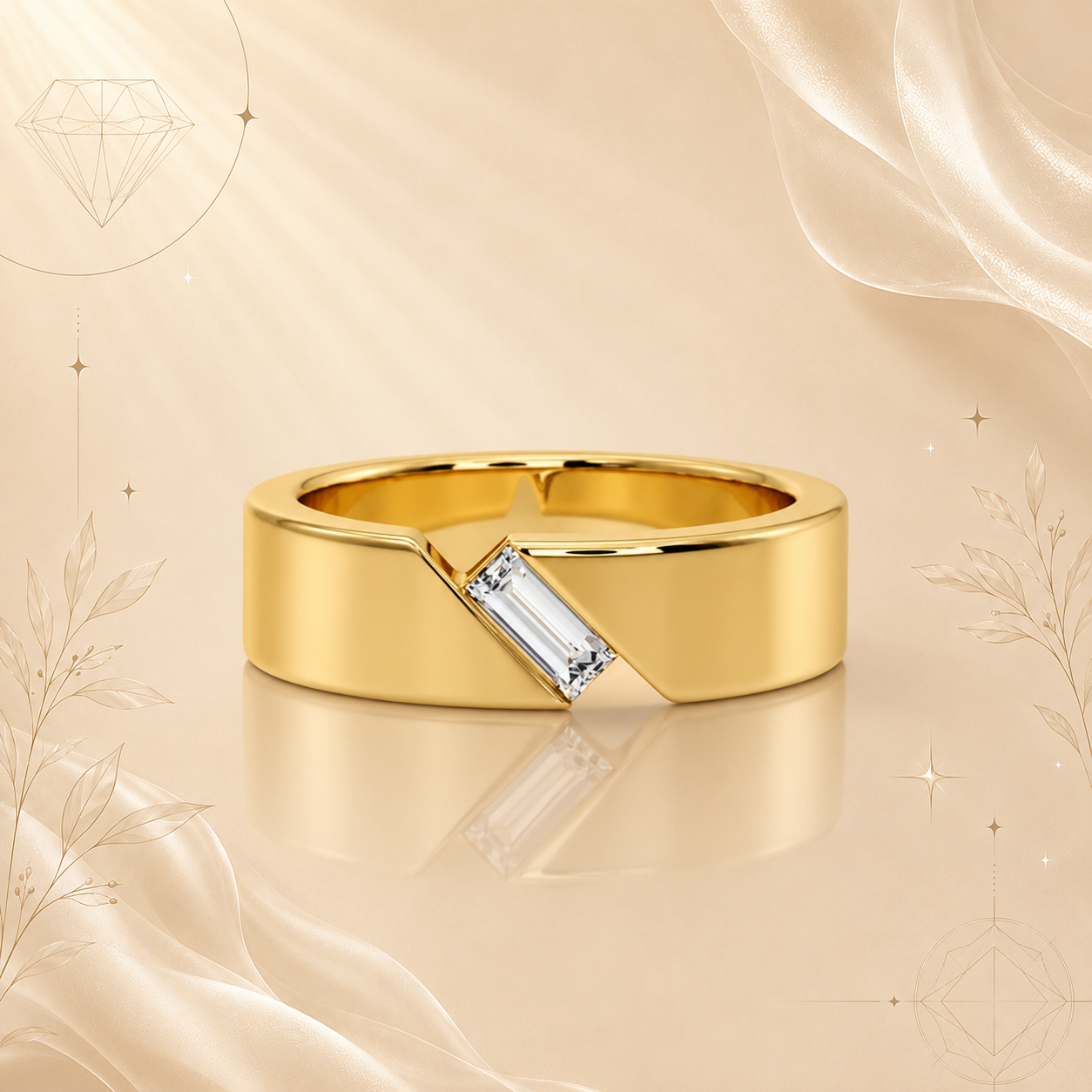Viren Baguette Diamond Ring