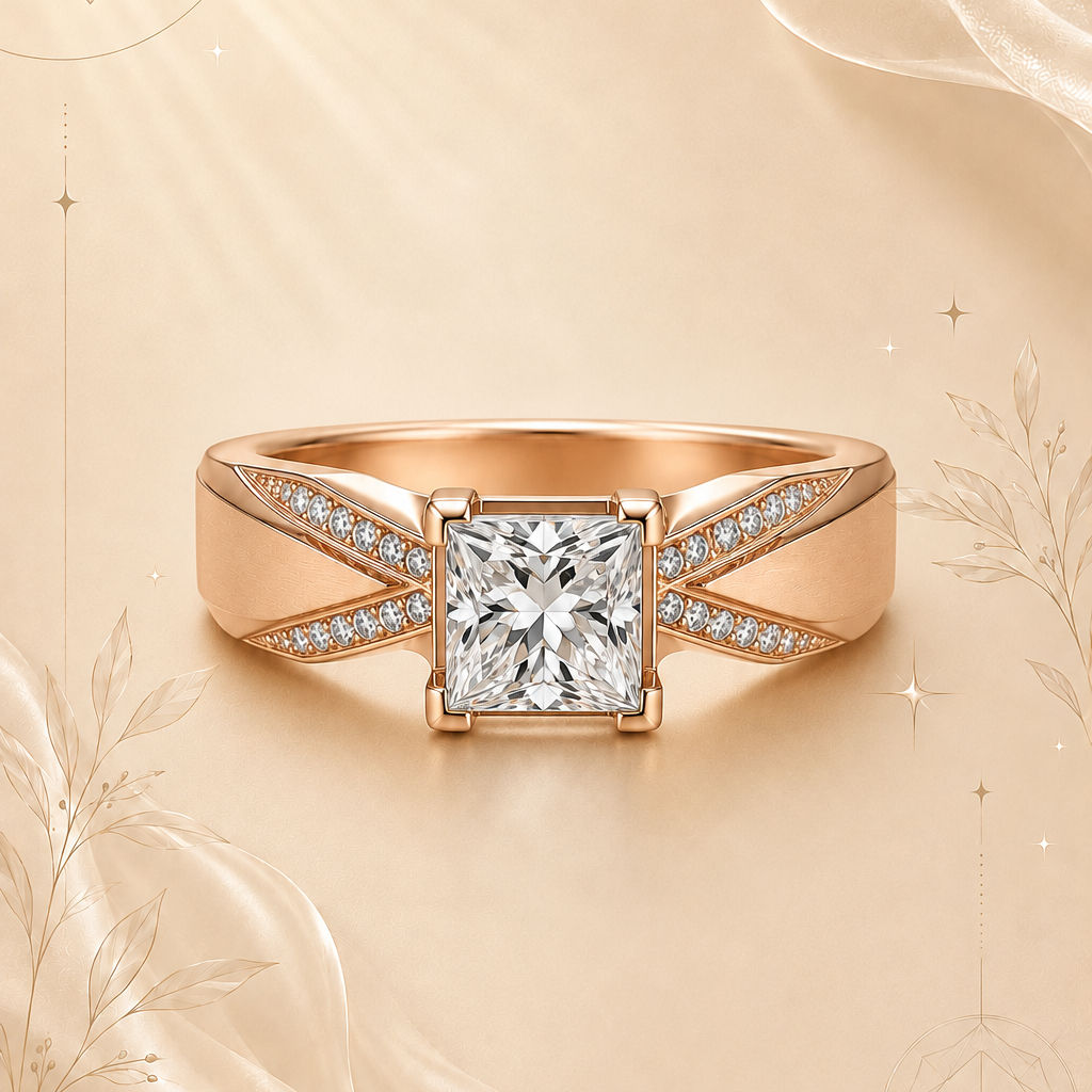 Regal Aure Square Diamond Ring