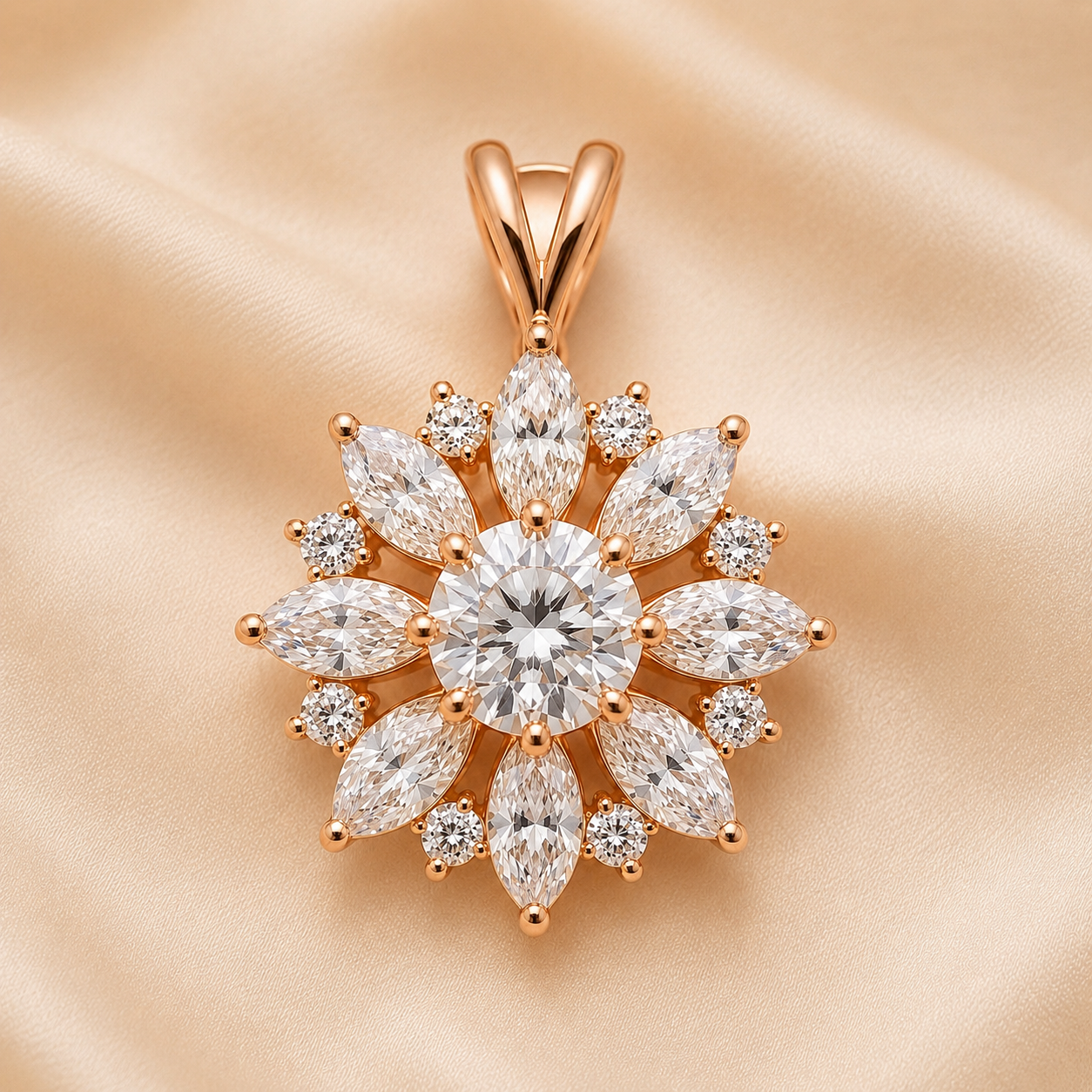 Aurelia Bloom Diamond Pendant