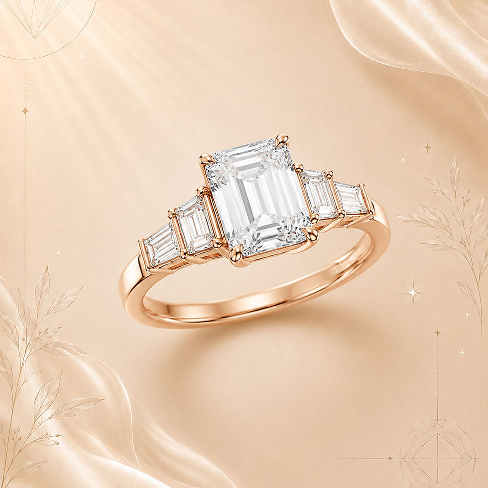 Thumbnail: Emerald Palace Diamond Ring