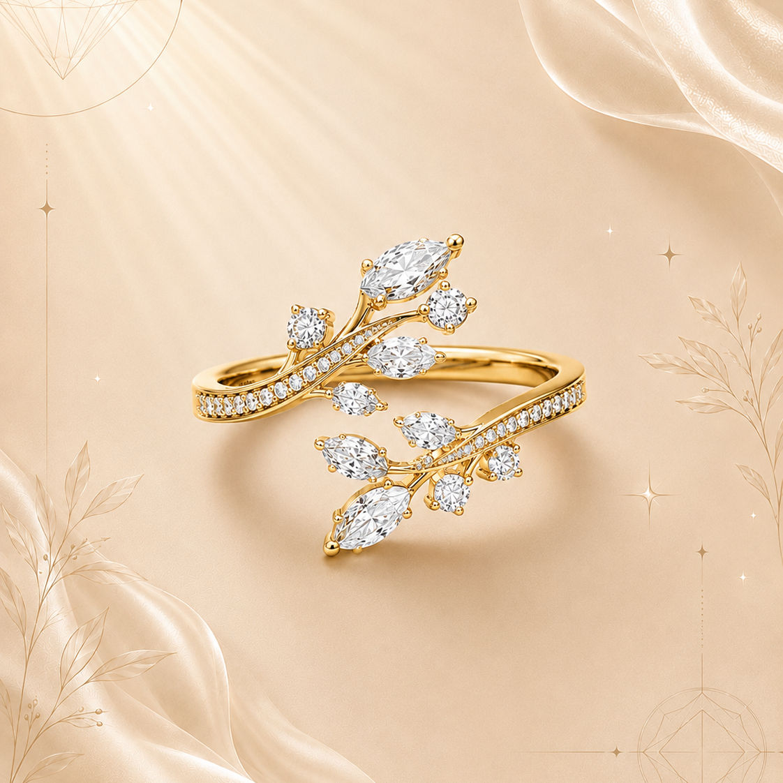 Imperial Vine Diamond Ring