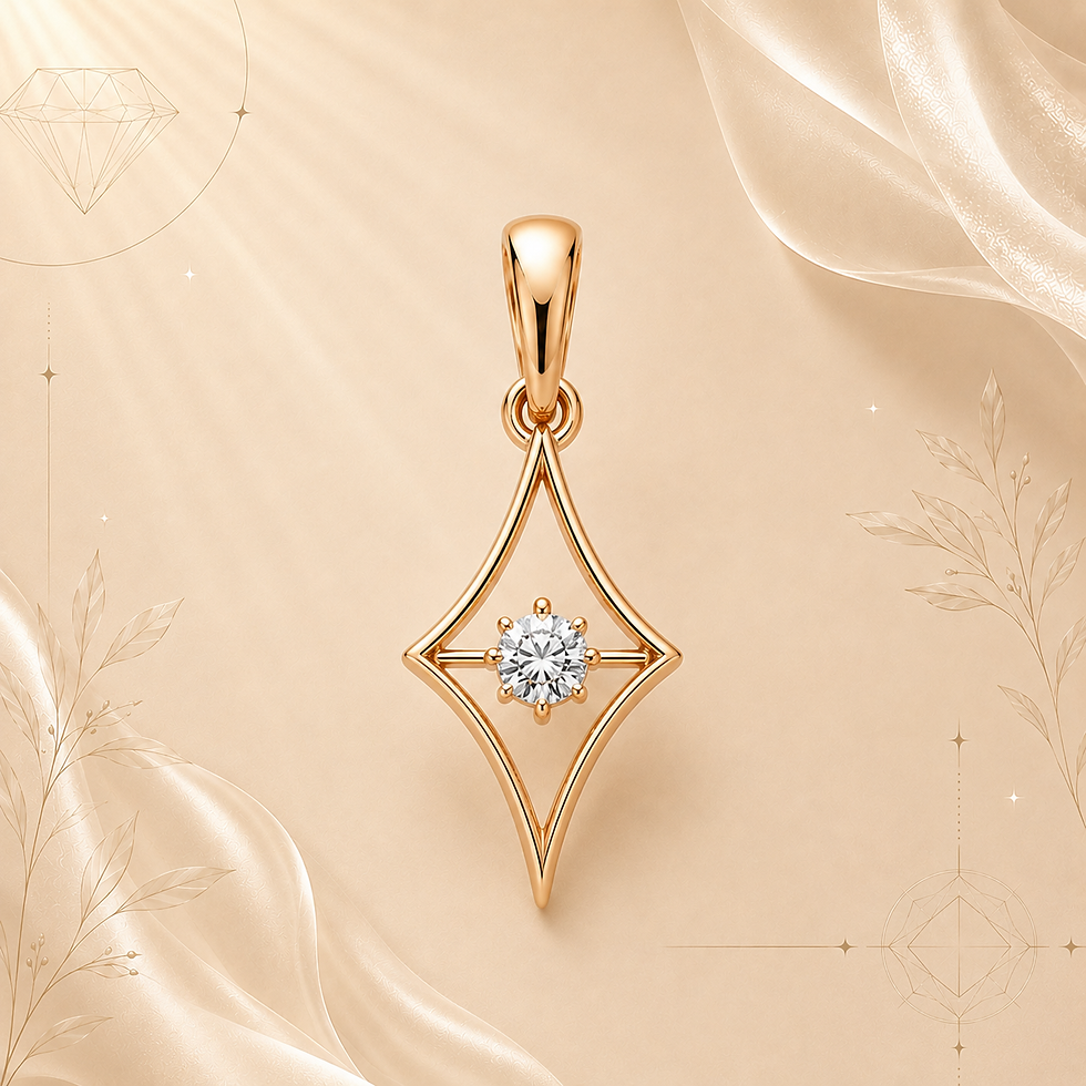 Thumbnail: Radiant Star Diamond Pendant