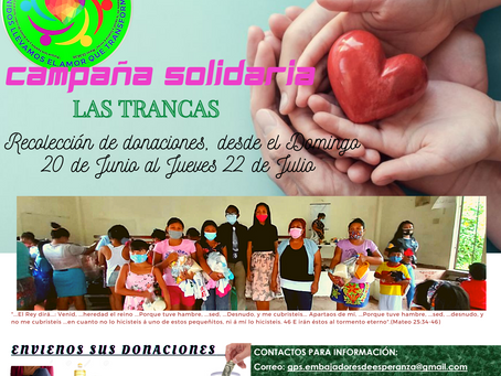 Donar también es amor. Unidos llevamos el amor que transforma.