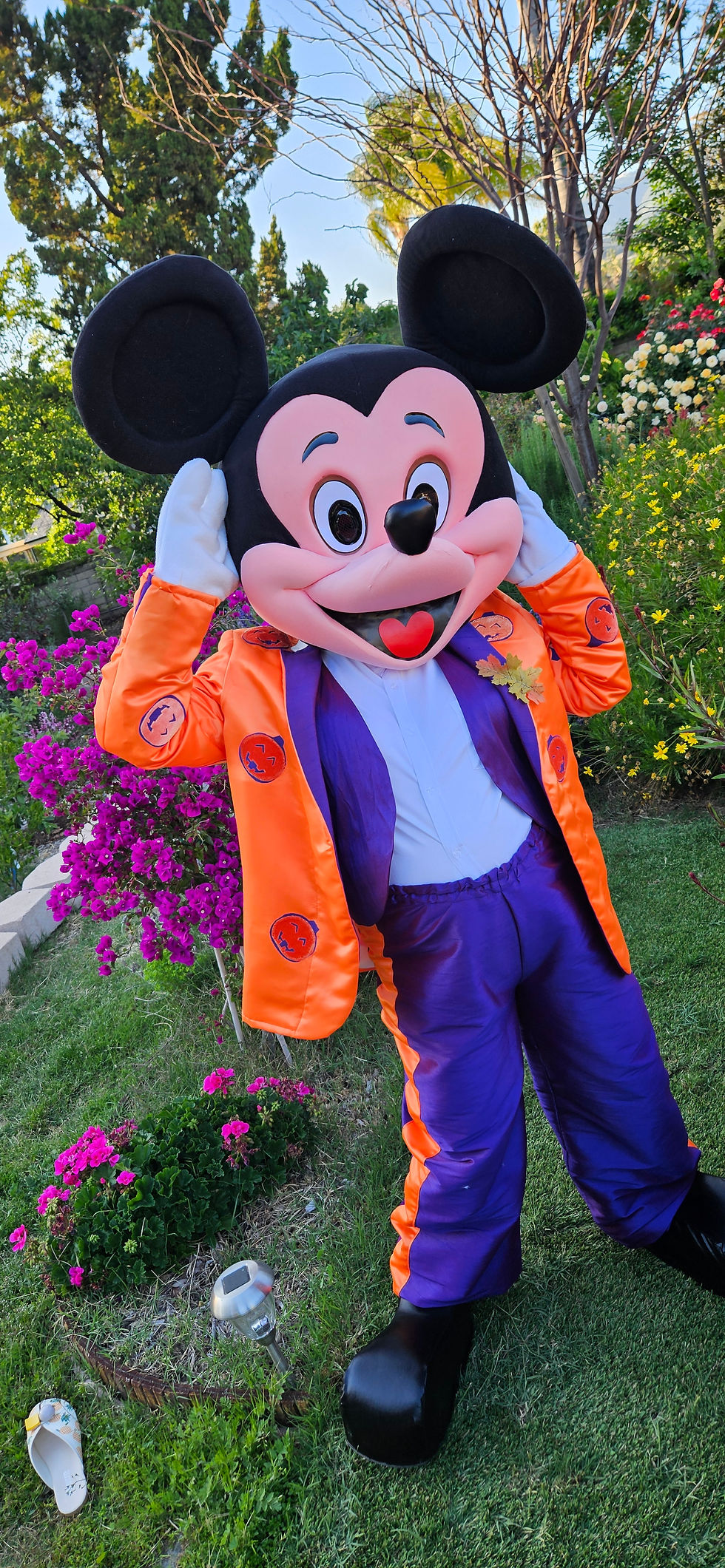 Mickey Mouse Halloween adaptation mascot costume.