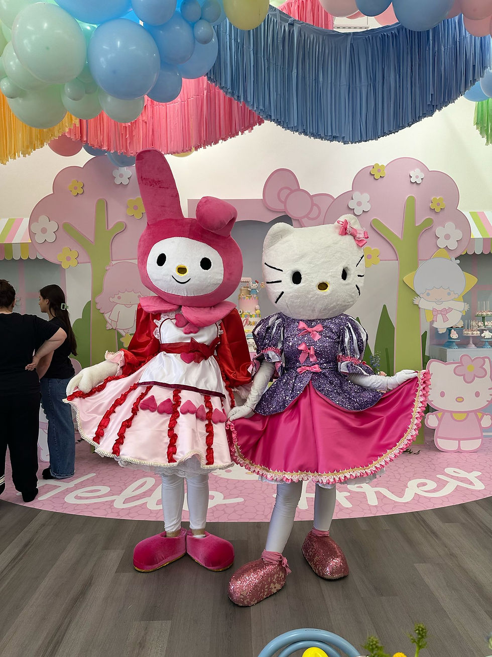 My Melody mascot adaptation costume. Pink Dress. Kitty. Rent.