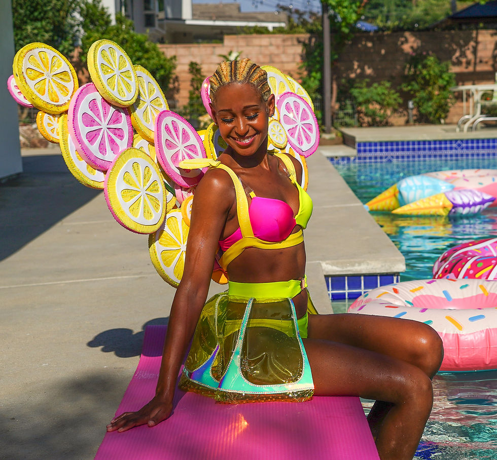Thumbnail: Cool Lemonade costume. Lemon Wings. Pool Party. Gogo. Rent. Sale.