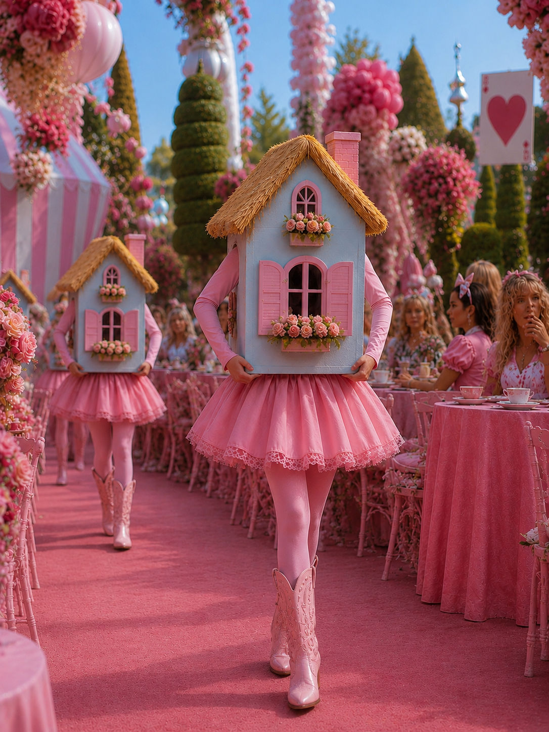 Step into Wonderland with our charming Budget Cottage Mascot, designed for Alice