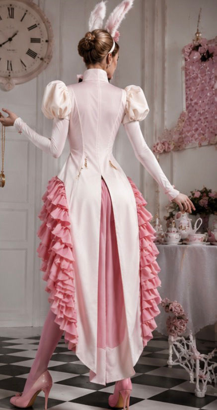 Miniaturbild: Pink Alice White Rabbit Couture Hostess Costume Concept