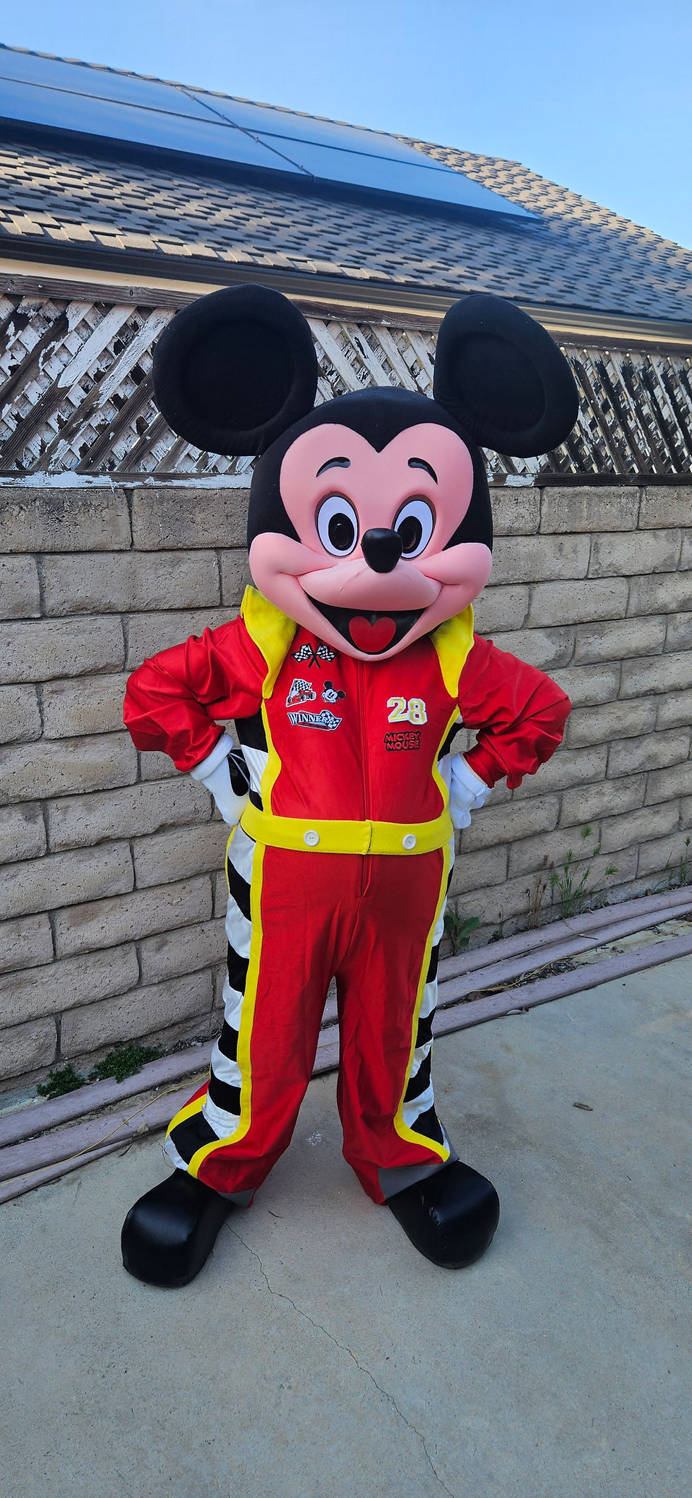 Thumbnail: mickey minnie mouse mascot rent racers