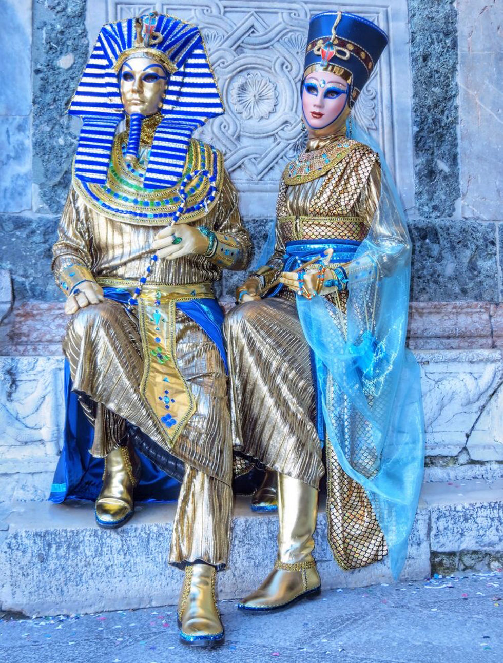 Miniature : Egypt women's costume. Halloween, Venice Carnival costume