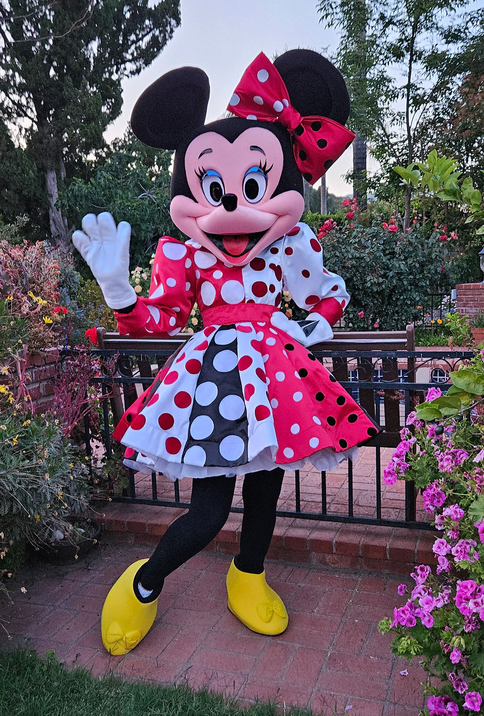Thumbnail: Minnie Mouse mascot adaptation costume. Crazy Polka Dot Dress. Party. Rent.