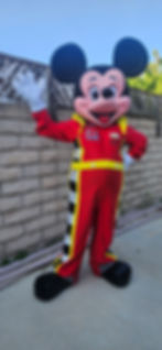 mickey minnie mouse mascot rent racers