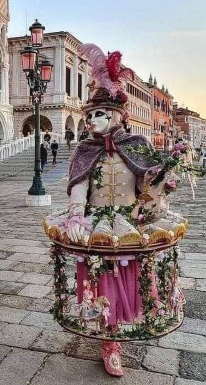 Rental or sale. Venice Carnival costume. Woman carousel costume. Historical Hall