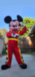 mickey minnie mouse mascot rent racers