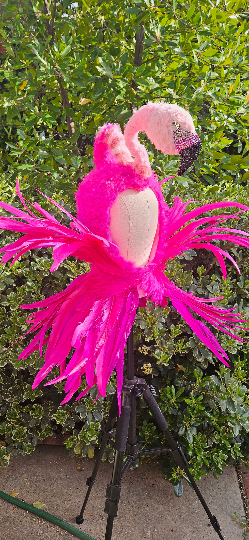 Thumbnail: Stilt Walker Pink Flamingo Costume. Alice in Wonderland.