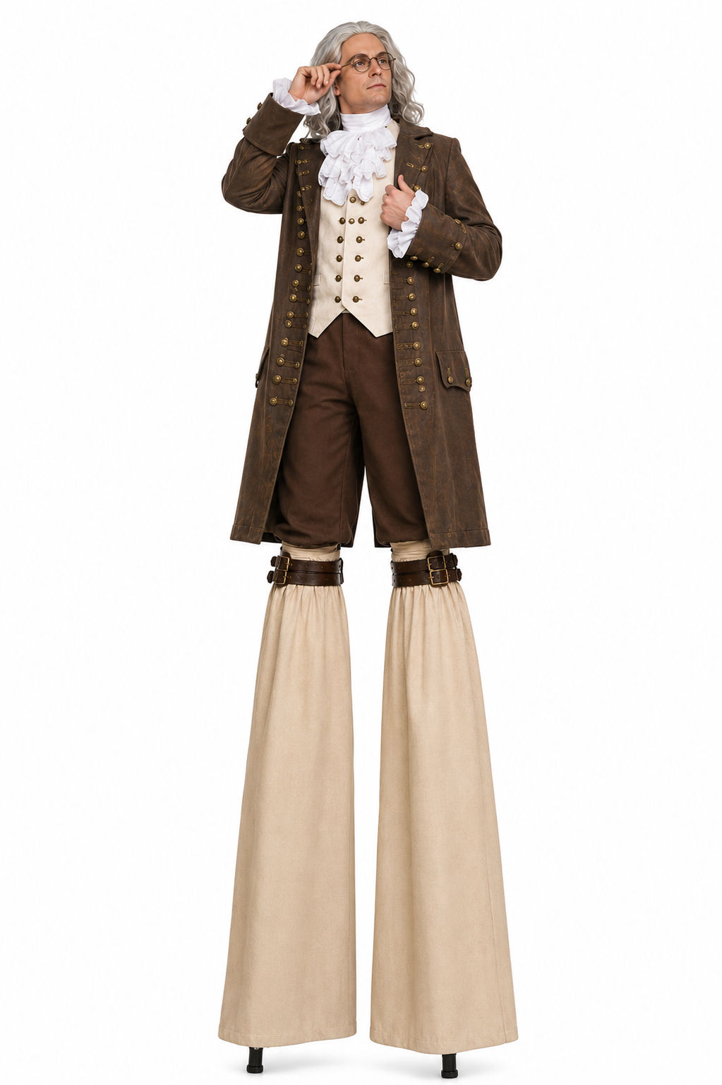 Colonial Gentleman Ben Franklin Stilt Walker Costume
