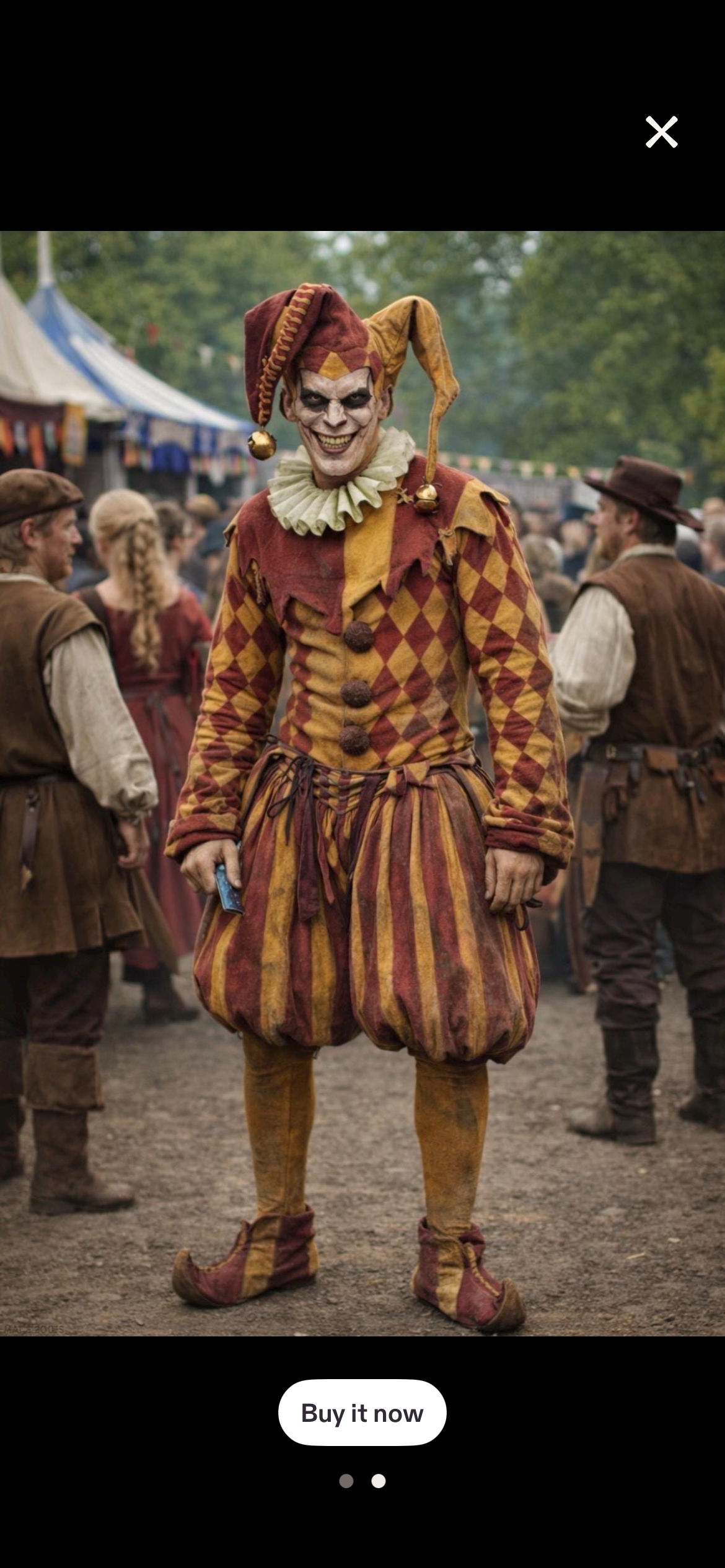 Dark Jester Costume – Halloween Cosplay Renaissance Faire