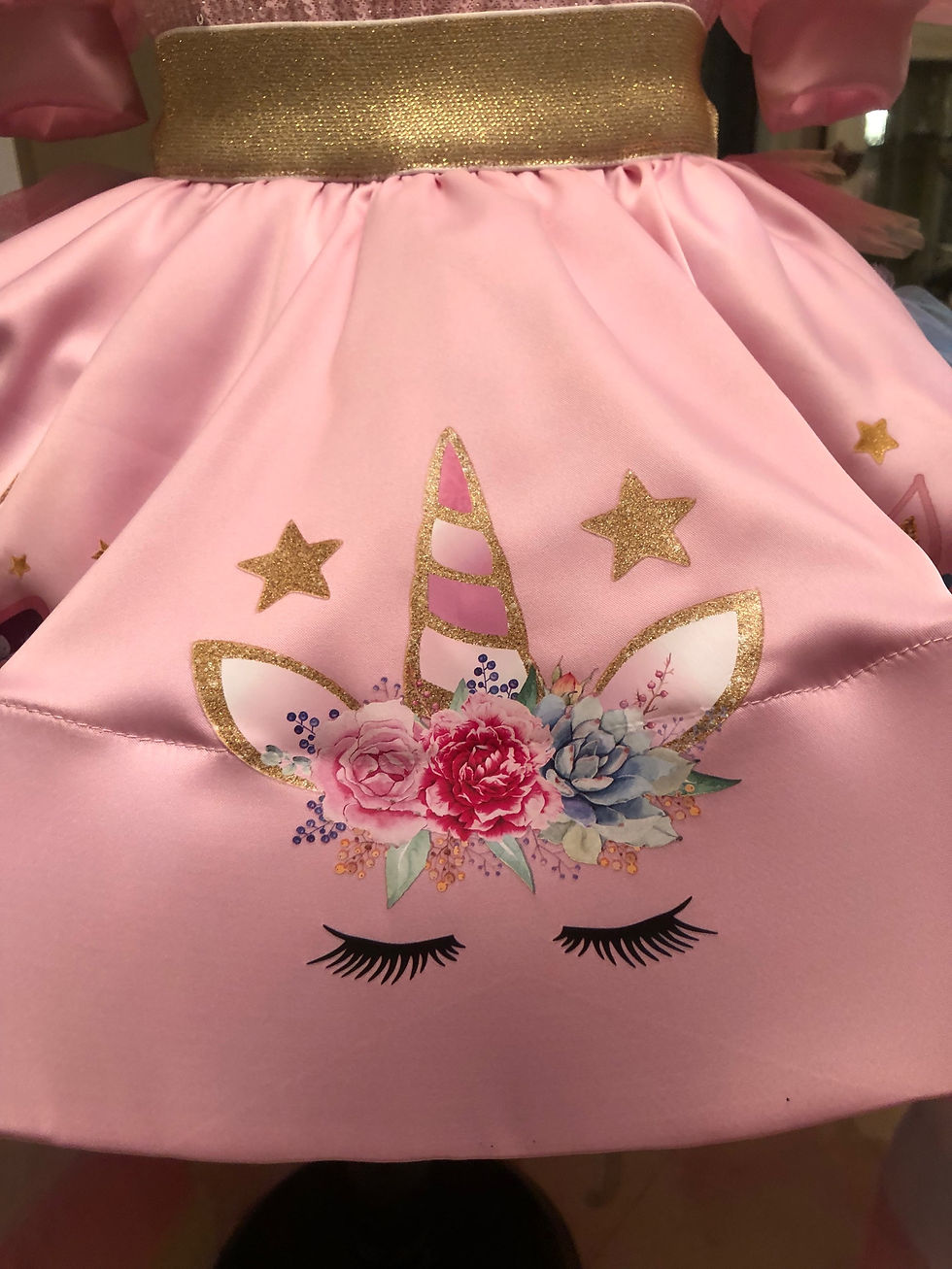 Miniatura: Unicorn Rainbow Birthday Tutu Dress for Girls Pastel Colors