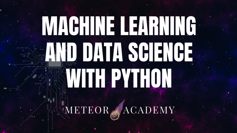 this image describe we are selling a course of Machine learning and data science with python course cover page