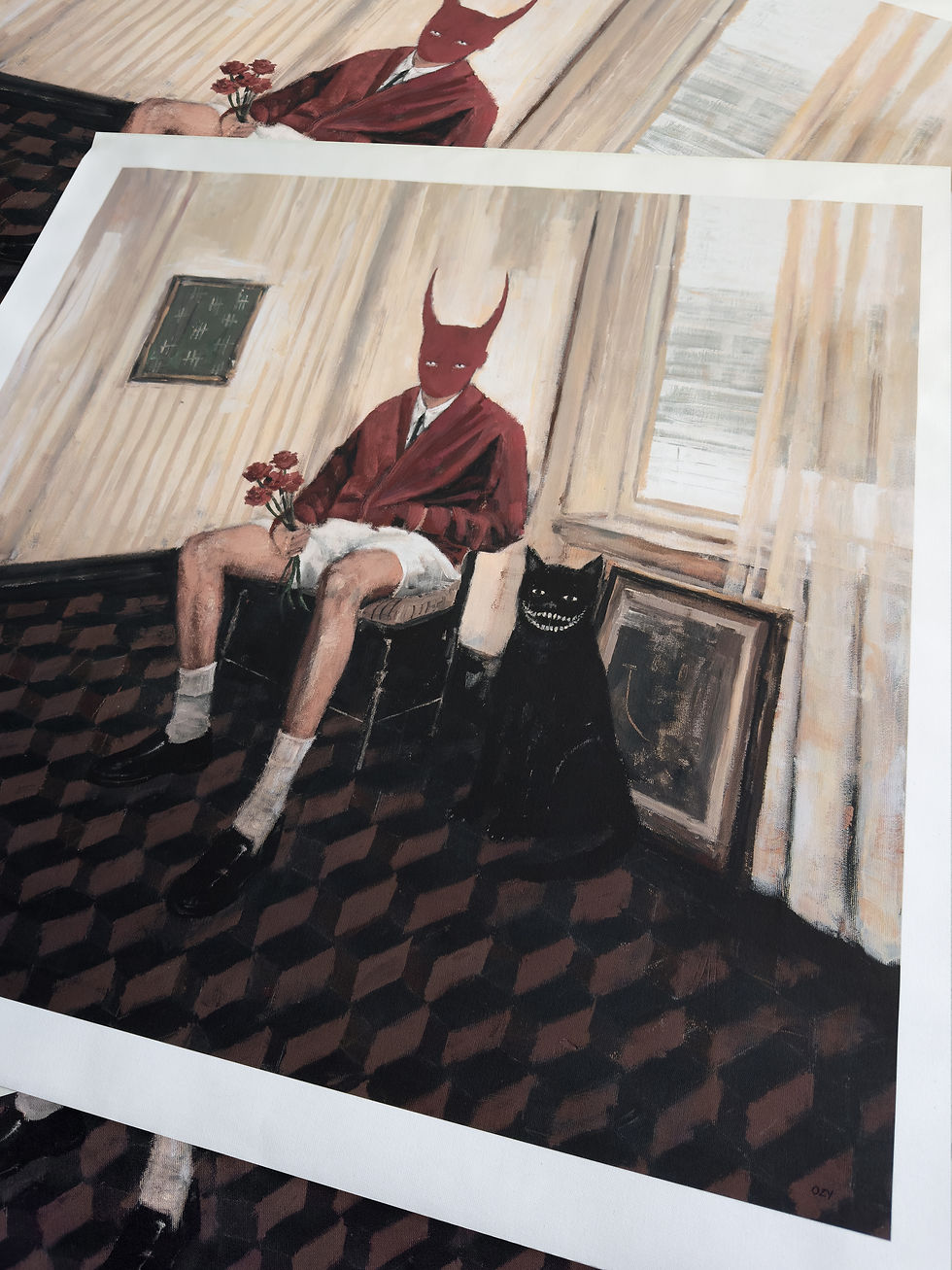 Thumbnail: 'When a love dies'  Limited and signed prints on canvas