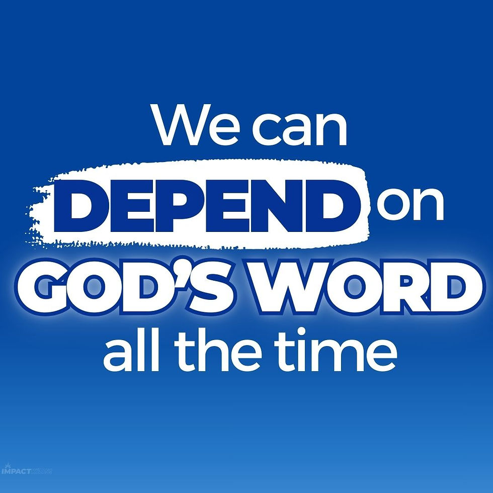 Thumbnail: Life Principle: We can depend on God's Word all the time