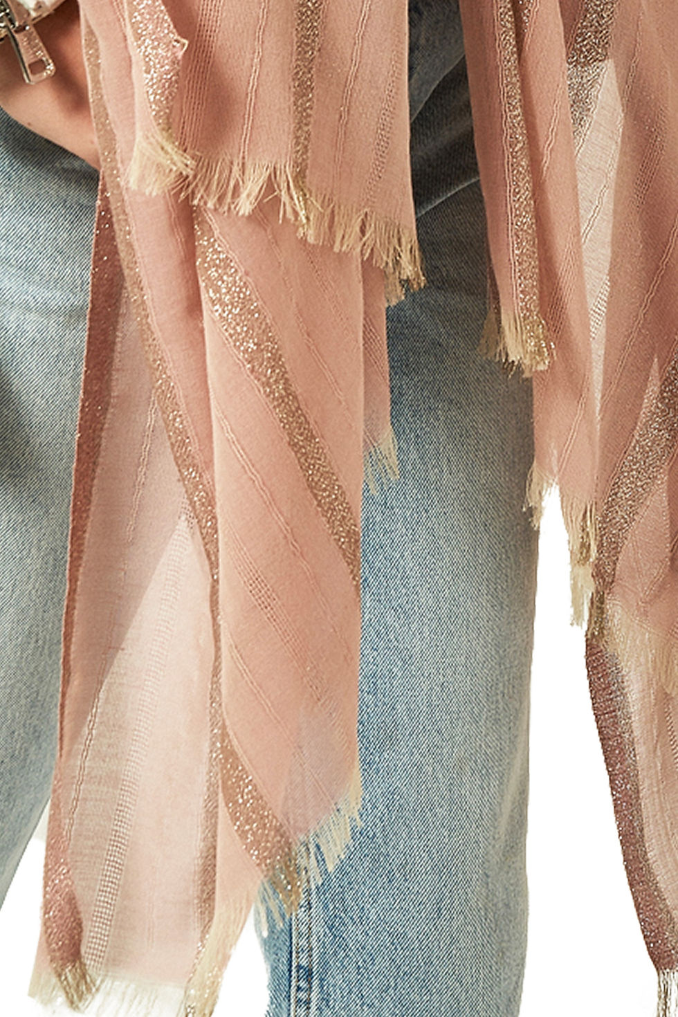 Thumbnail: Leamel Glitter Lines Soft Stylish Lightweight All-Season Versatile Scarf