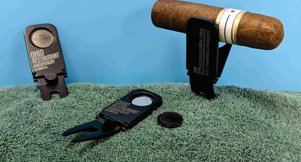 WHOLESALE Divit Tool/Cigar Holder with Engraved Ball Marker