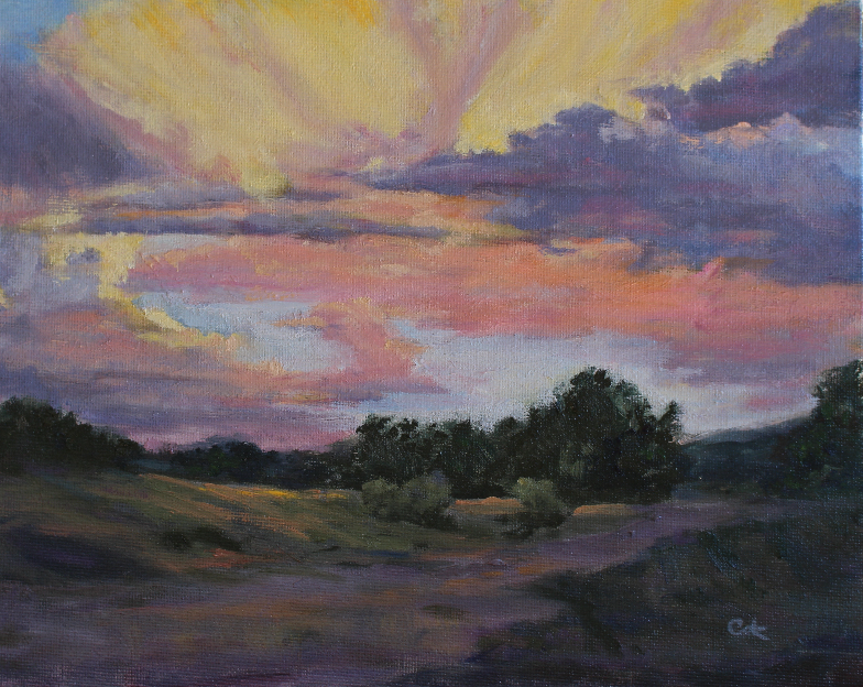 Sunset on Williamson Valley Road