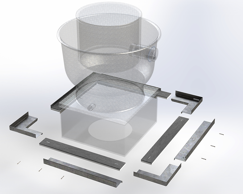 Thumbnail: (12 PACK) DRIPLOC Drip Edge 360 Grease Containment System Model #1832