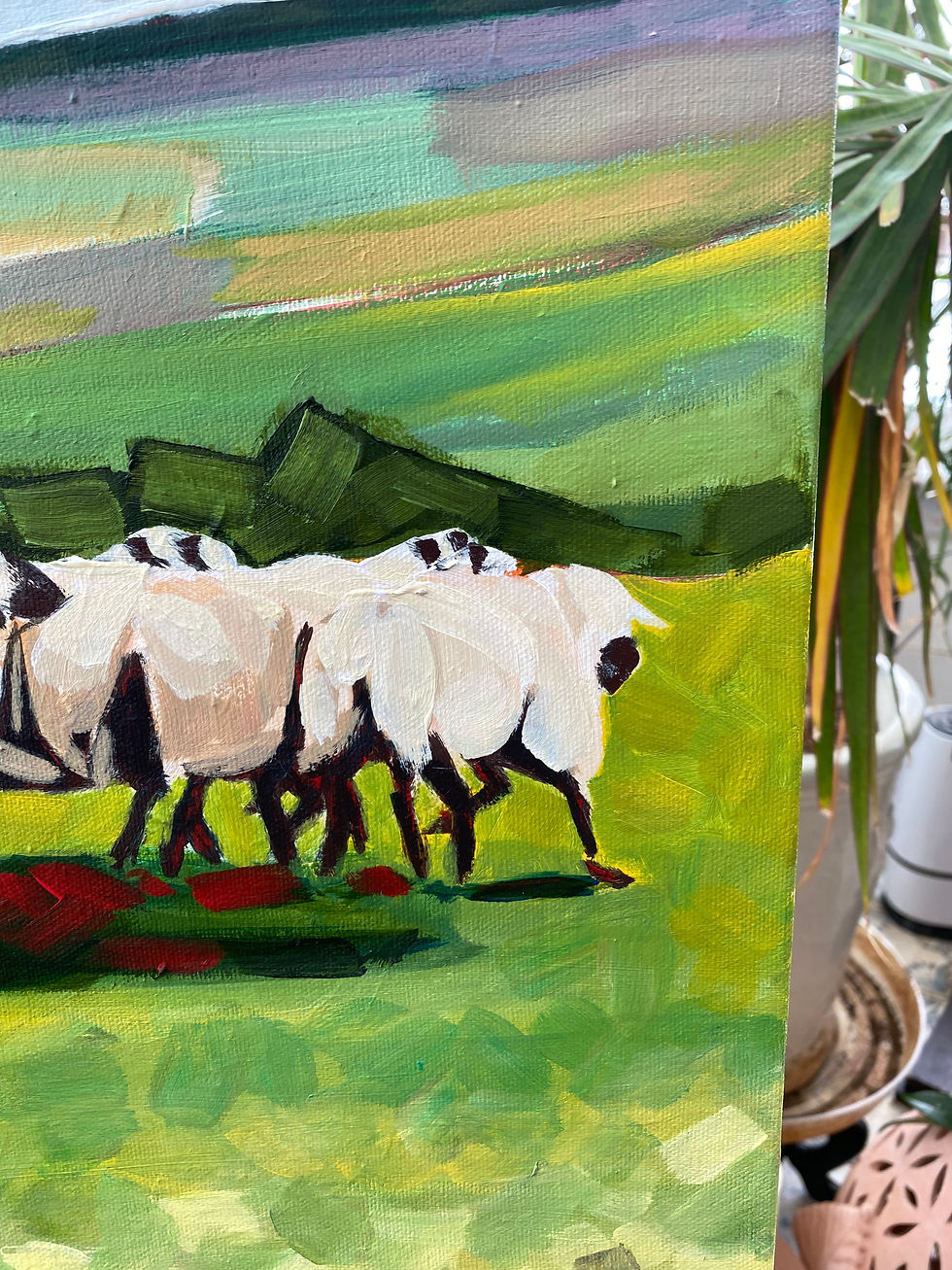 Thumbnail: “Away to me” 24” x 20” acrylic on canvas