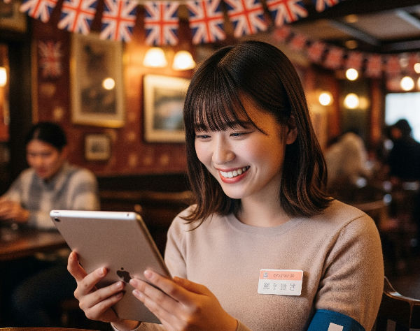 オンライン業務報告中の女性写真