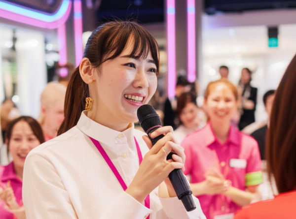 lady announce the program