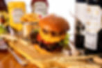 ハンバーガー 横から