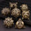 Thumbnail: Metal Composite Dice Set / D&D Dice Set in Various Styles and Colors
