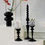 Thumbnail: Gothic Black Matte Wooden Angular Design Candlestick