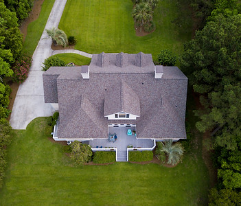 Aerial View of a Beautiful Property