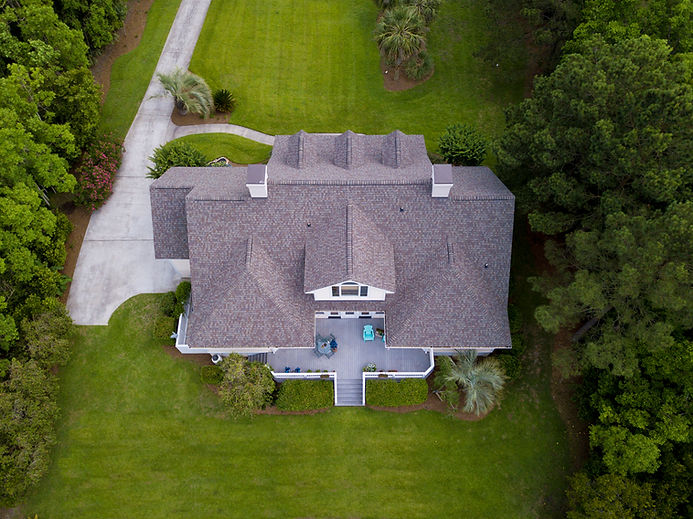 Aerial View of a Beautiful Property