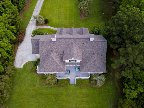 Aerial View of a Beautiful Property