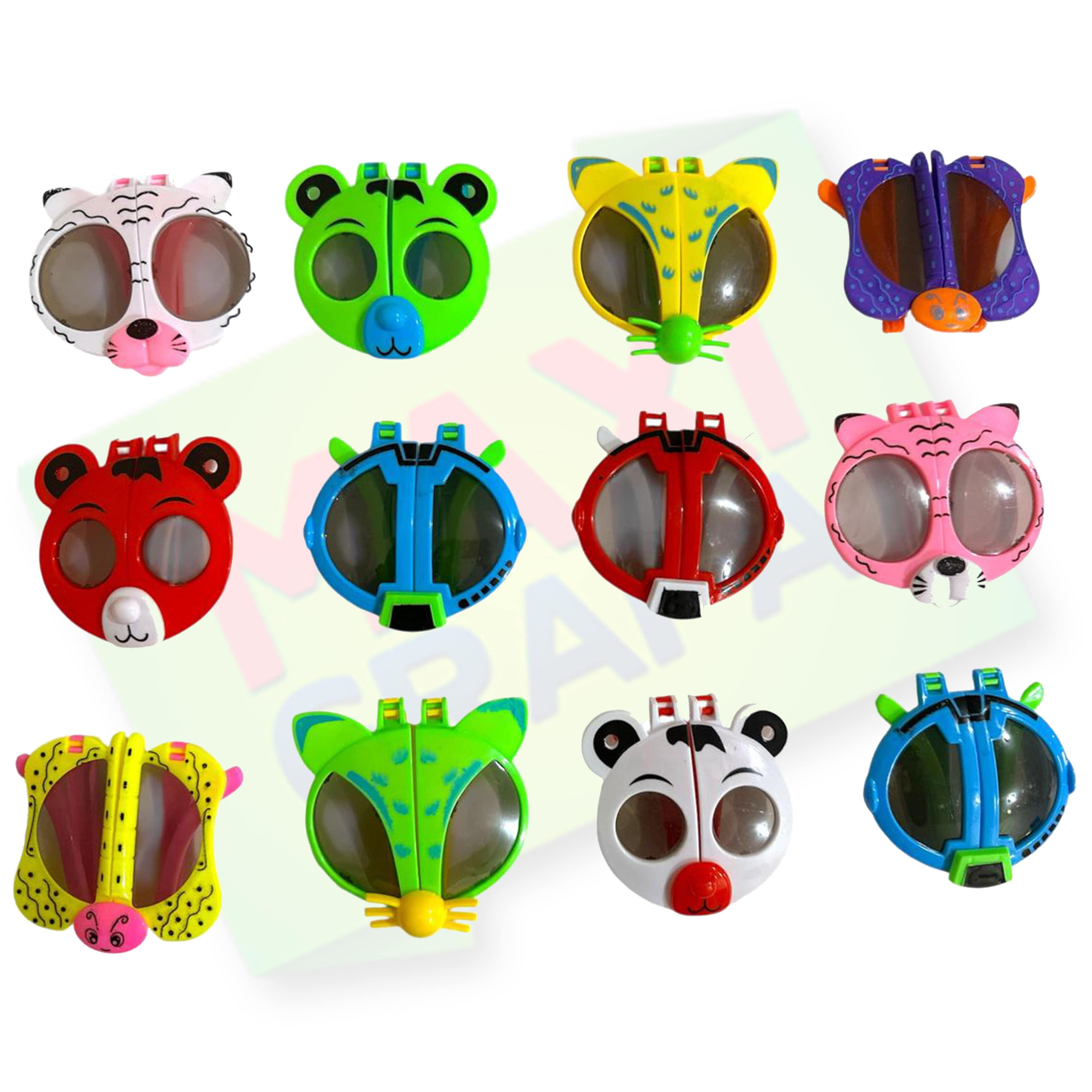 Lentes infantil animalitos MP0032 paquete 12 pzas surtido