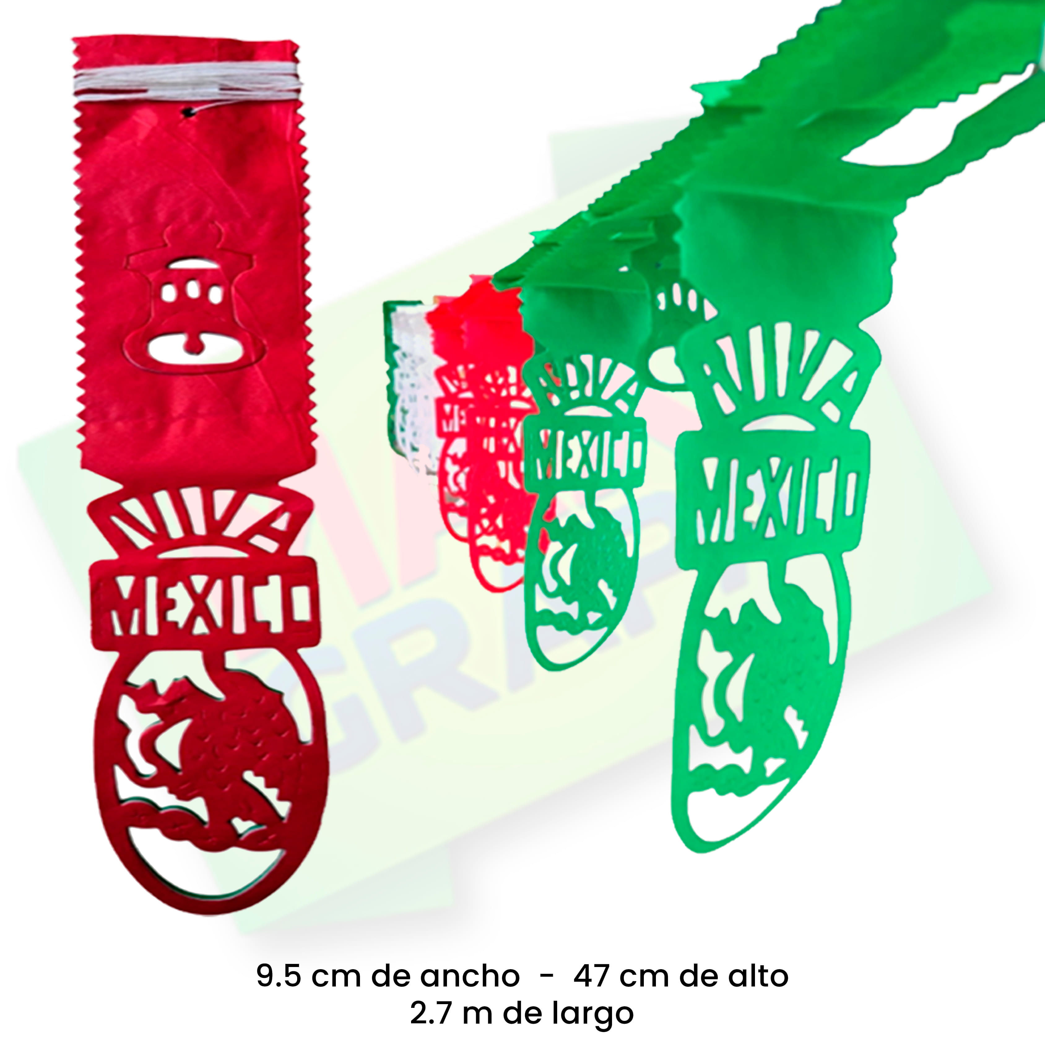 Festón papel sencillo independencia