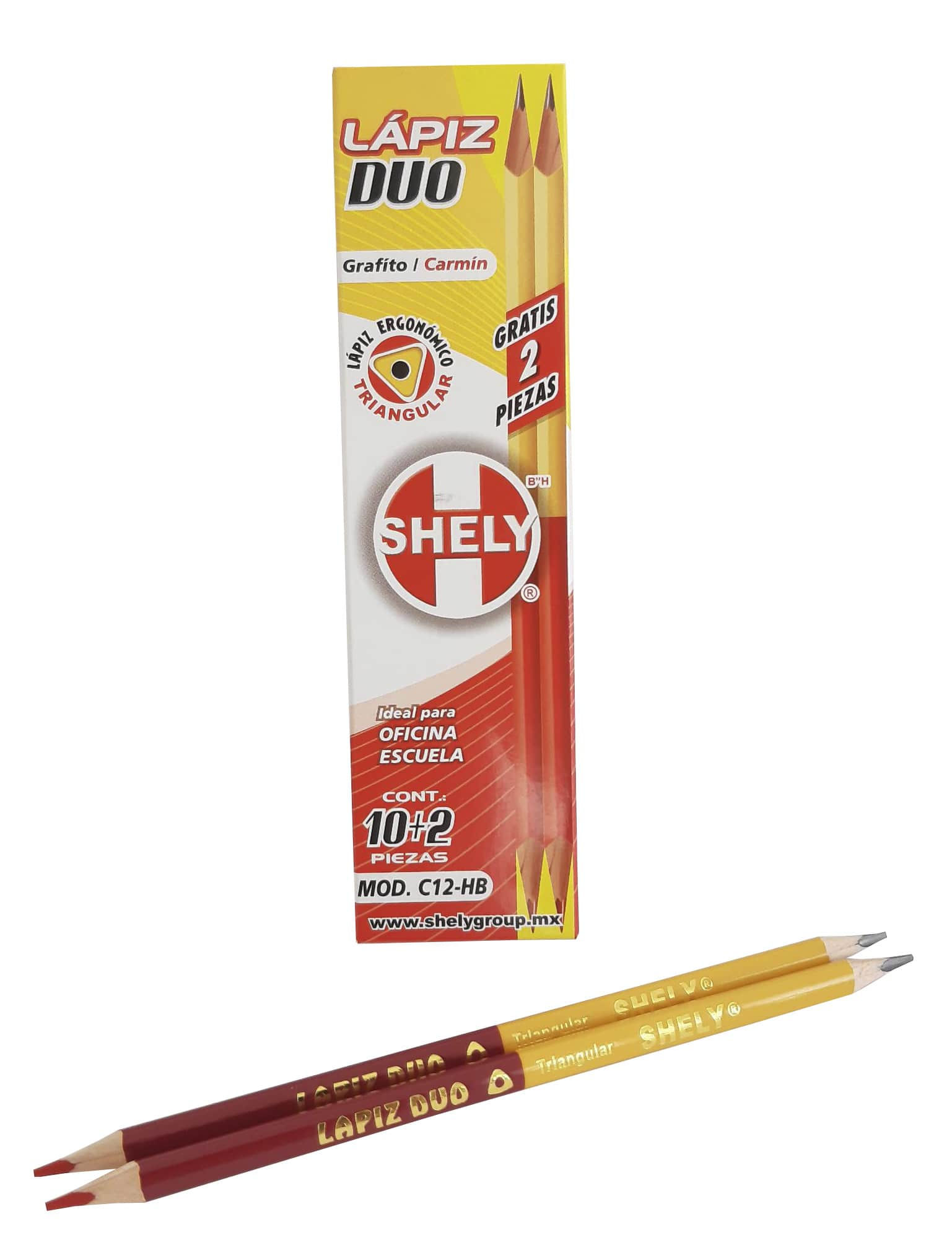 Lápiz dúo caja con 12 pzas