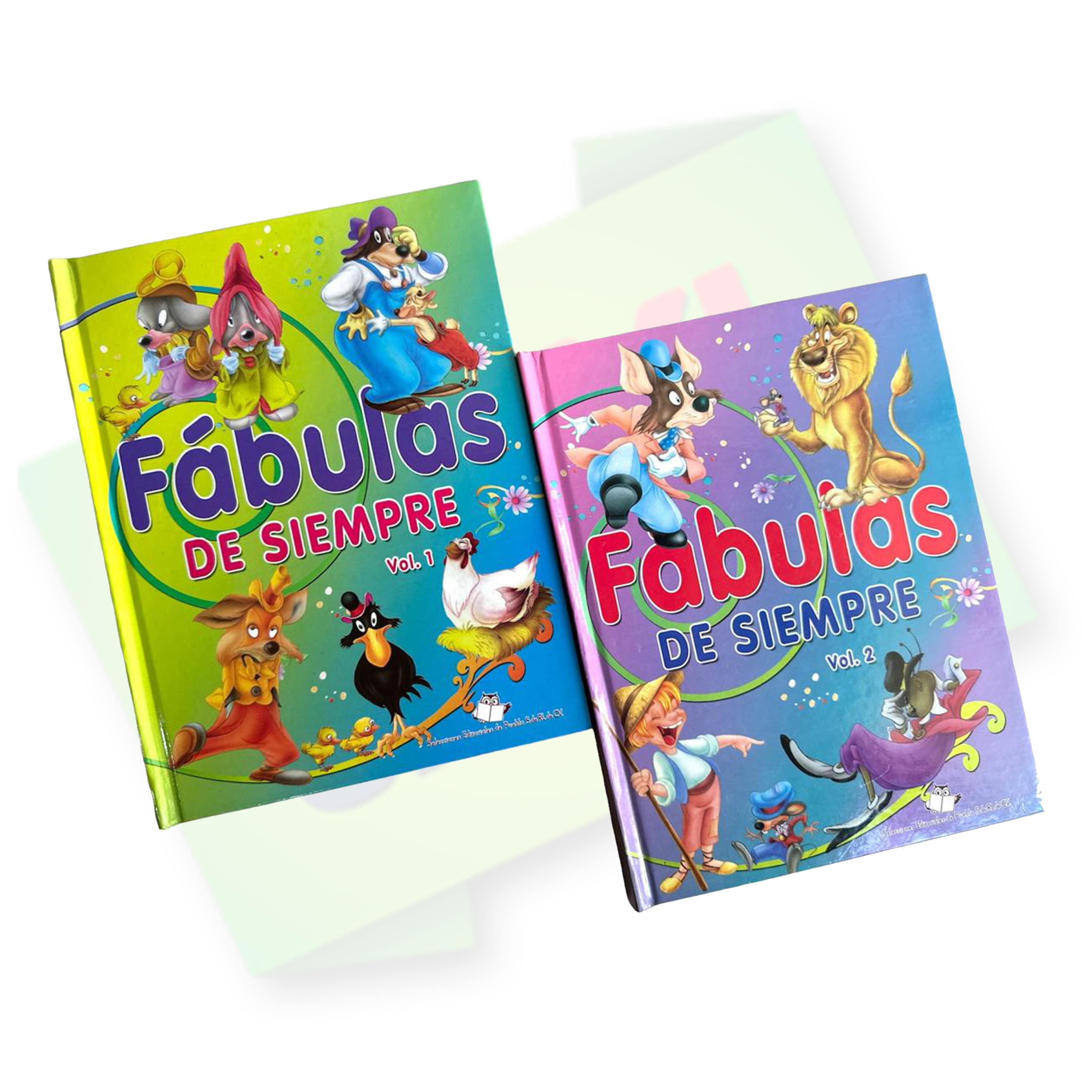 Libro fabulas de siempre pasta dura, colección 2 libros