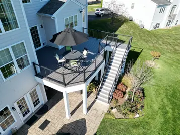 Elevated Trex Deck with a Gazebo St. Charles IL.