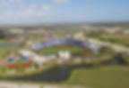 Aerial view of the complex
