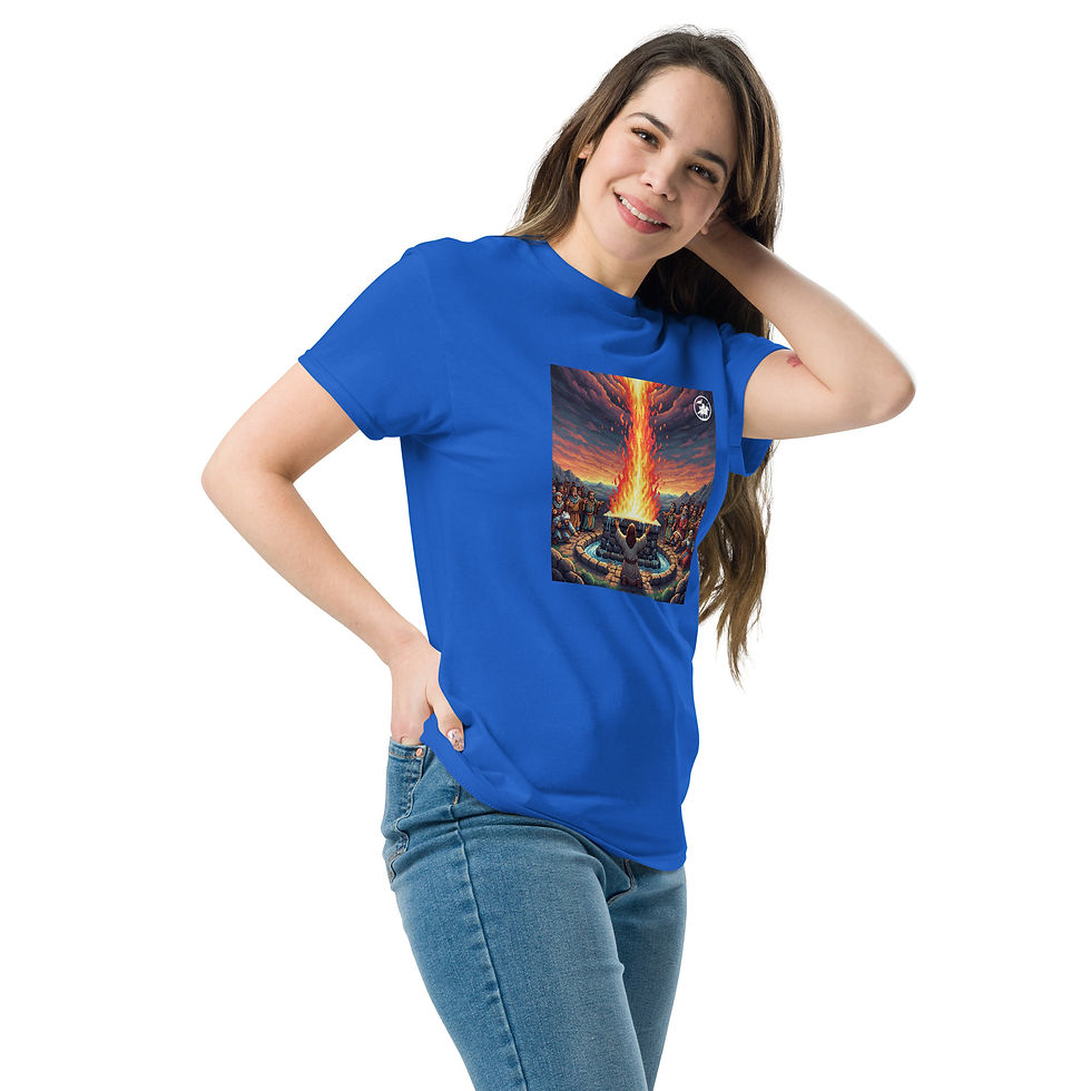 Thumbnail: The Miracle of the Fire from the Sky of Elijah | Unisex Classic T-shirt