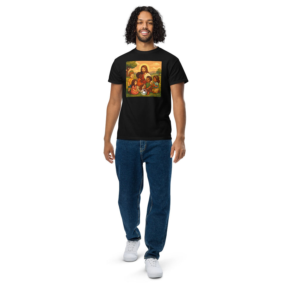 Jesus Surrounded by Childrens | Camiseta DryBlend®