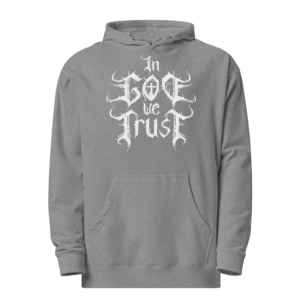 Thumbnail: In God We Trust (White) - Unisex Thick Hoodie