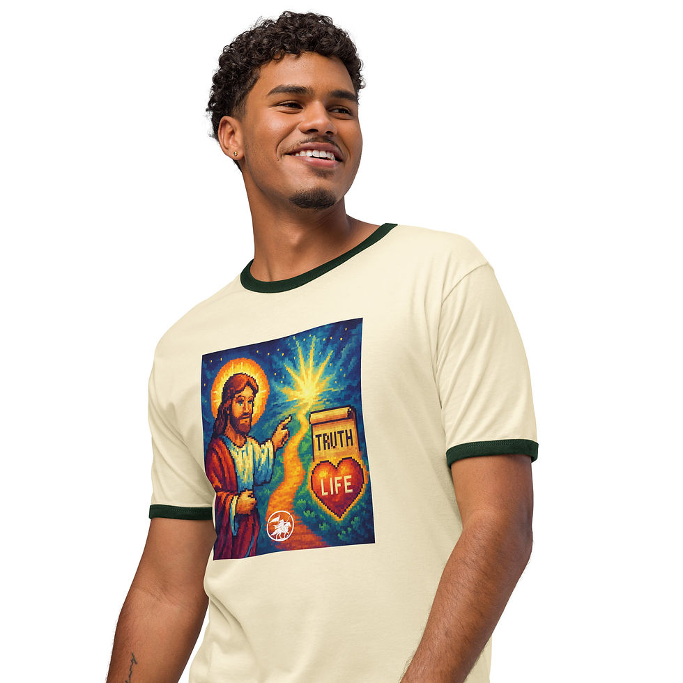 Thumbnail: Truth & Life | Unisex Ringer Tshirt