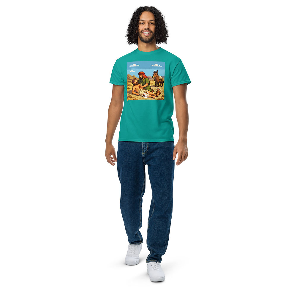 Thumbnail: The good Samaritan | DryBlend® tshirt